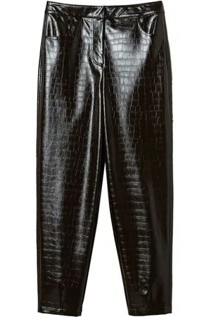 Twin-Set Faux-Lederhose in Kroko-Optik