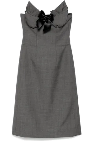 Shushu/Tong Bustier-Midikleid mit Verzierung