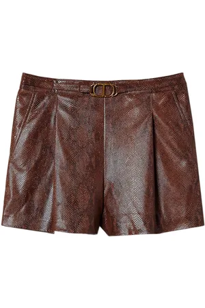 Twin-Set Shorts aus Eidechsenleder