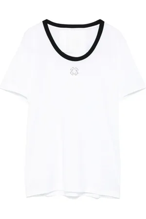 Givenchy 4G T-Shirt mit Kristallen