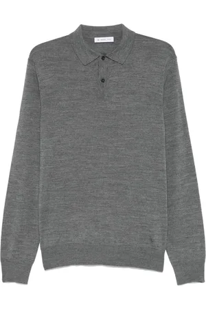 Manuel Ritz Fein gestricktes Poloshirt