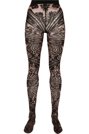 Wolford X ETRO Body Tattoo Jacquard-Strumpfhose