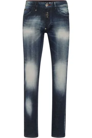 Philipp Plein Denim mit Stone-Wash-Effekt