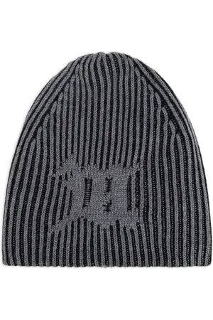 MISBHV Gerippte Beanie mit Falten