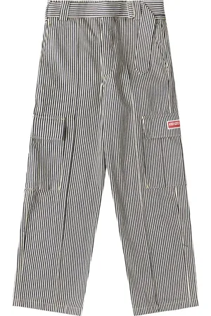 Kenzo Gerade "Blue" Hose mit Streifen