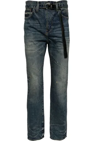SACAI Ausgeblichene Slim-Fit-Jeans