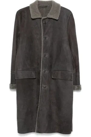 SALVATORE SANTORO Mantel aus Wildleder