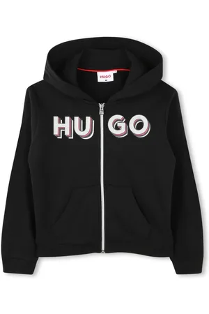 HUGO BOSS Kapuzenjacke mit Logo-Print