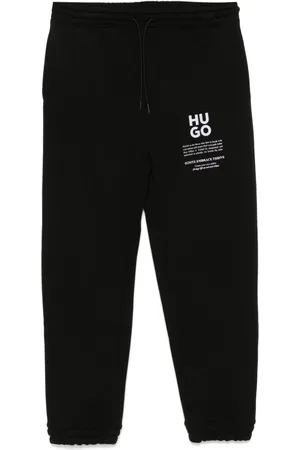 HUGO BOSS Jogginghose mit Logo- und Slogan-Print