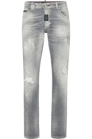 Philipp Plein Gerade Jeans im Distressed-Look