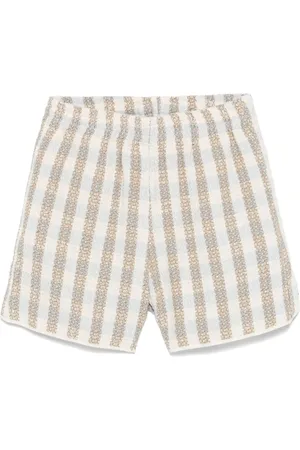 BLUE SKY INN Karierte Bouclé-Shorts