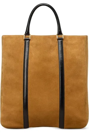 Ami Paris North South Tote Bag aus Wildleder