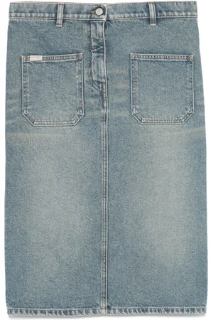 Courrèges Midirock aus Denim