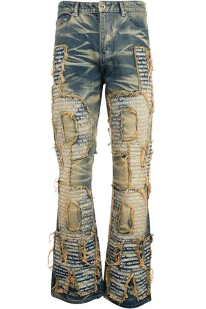 Who Decides War Jeans mit Logo-Applikation