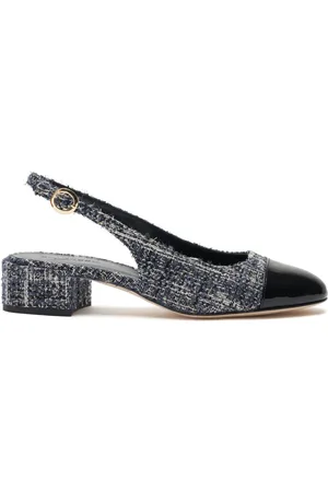 Scarosso Coco Blue Tweed-Pumps 35mm