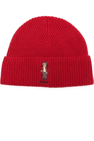 Ralph Lauren Beanie mit Polo Bear-Motiv
