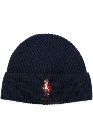 Ralph Lauren Beanie mit Polo Bear-Motiv