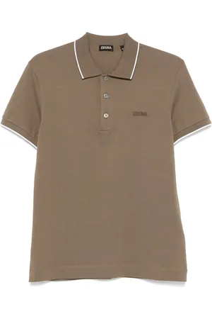 Ermenegildo Zegna Poloshirt mit Logo-Stickerei