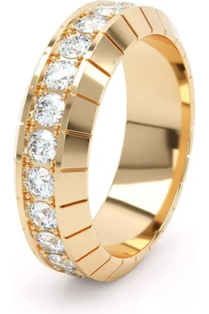 LOEV 18kt Eternity Gelbgoldring mit Diamant