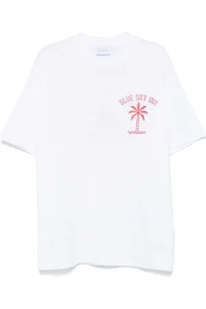 BLUE SKY INN T-Shirt mit Surf Palm-Print