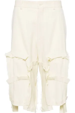 Comme des Garçons Shorts mit ausgefransten Kanten