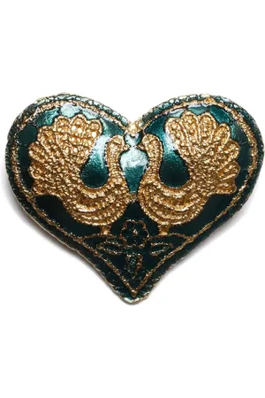 Saint Laurent Herz-Brosche