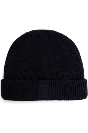 Neil Barrett Beanie mit Logo-Applikation