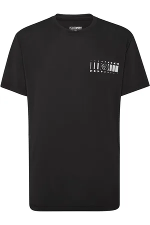 Philipp Plein SS Racing T-Shirt mit Logo-Schild