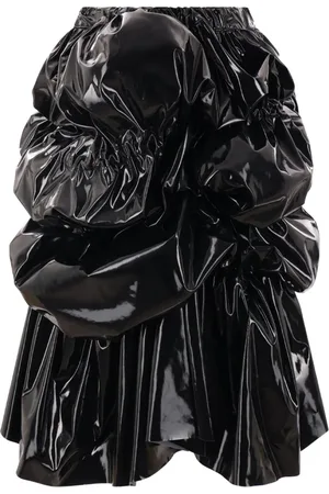 Comme des Garçons Maxirock mit gerafften Details