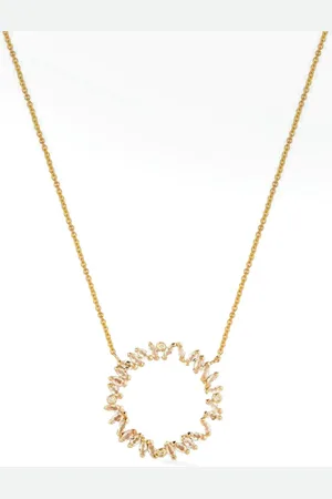 Lark & Berry 14kt Veto Gelbgoldhalskette mit Diamanten