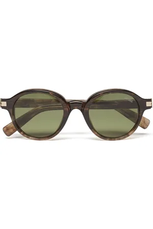 Ermenegildo Zegna Sonnenbrille mit ovalem Gestell