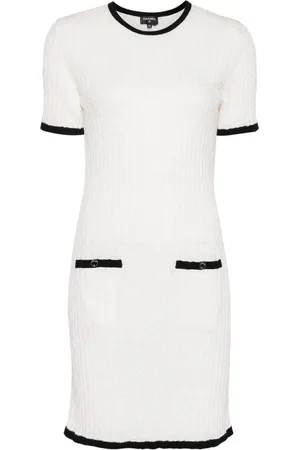 CHANEL 2000 Strickkleid mit CC-Logo
