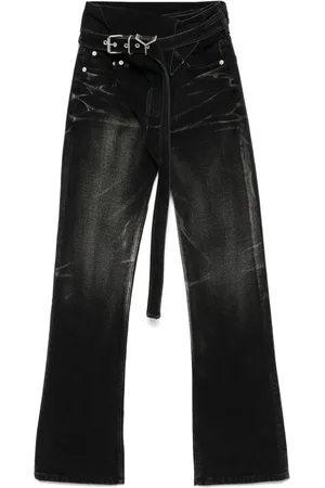 Y / PROJECT Jeans mit Wickelgürtel