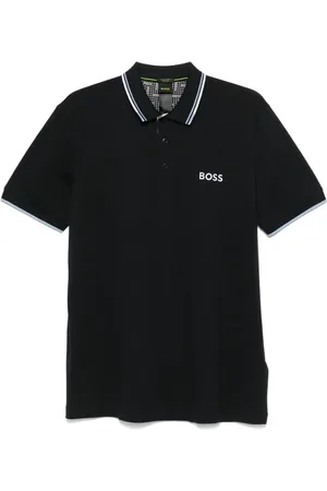 HUGO BOSS Poloshirt mit Kontrast-Logos