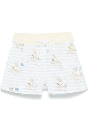 PATACHOU Badeshorts mit Piraten-Print
