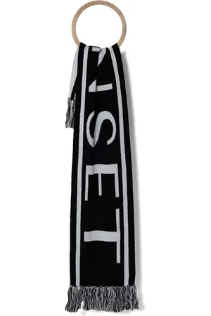 Twin-Set Schal mit Logo-Intarsie
