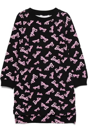 MONNALISA X Barbie Kleid mit Logo-Print