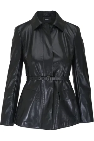 AKRIS Lederjacke mit Gürtel