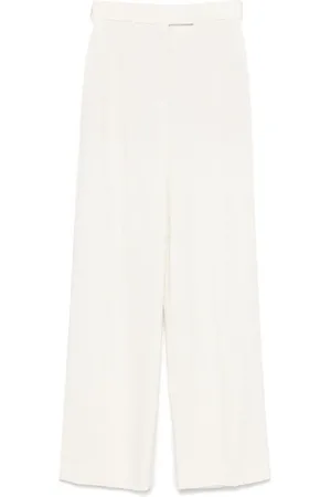 Rohe Strukturierte Wide-Leg-Hose