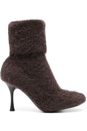Gianvito Rossi Gestrickte Stiefeletten 85mm