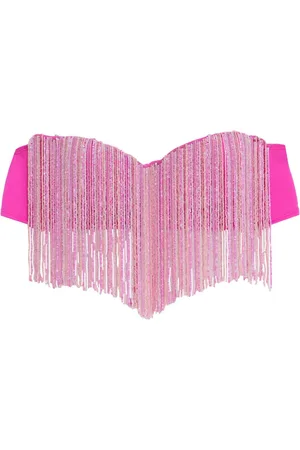 AMIR SLAMA Schulterfreies Cropped-Top