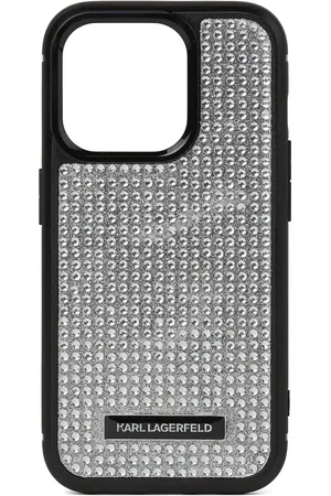 Karl Lagerfeld IPhone 16 Pro Max-Hülle mit Strass
