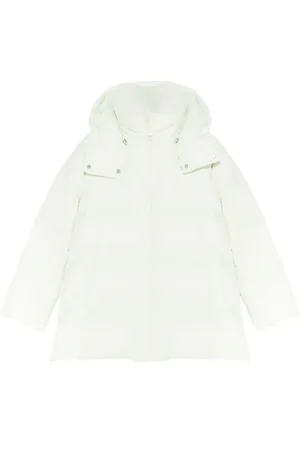 YVES SALOMON Daunenjacke mit Shearling-Besatz