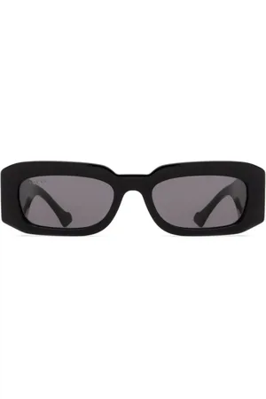 Gucci Eckige Sonnenbrille mit Logo-Gravur