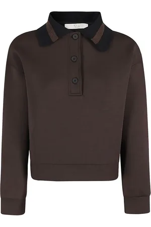 TELA Poloshirt mit Kontrastkragen