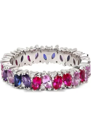 Lark & Berry Rainbow Veto Scarlet Ring mit Diamanten