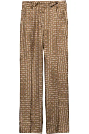 Prada Twill-Hose mit hohem Bund