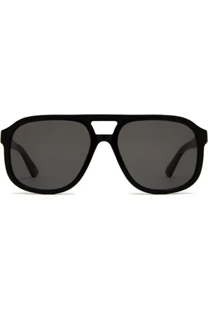 Gucci Pilotenbrille mit Logo-Schild