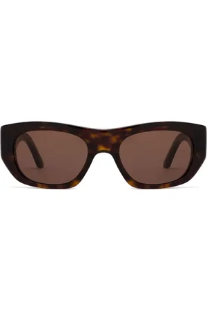 Alexander McQueen Sonnenbrille mit Logo-Print