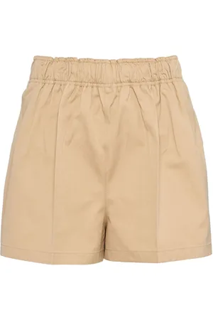 Prada Jeans-Shorts mit Dreiecks-Logo aus Emaille